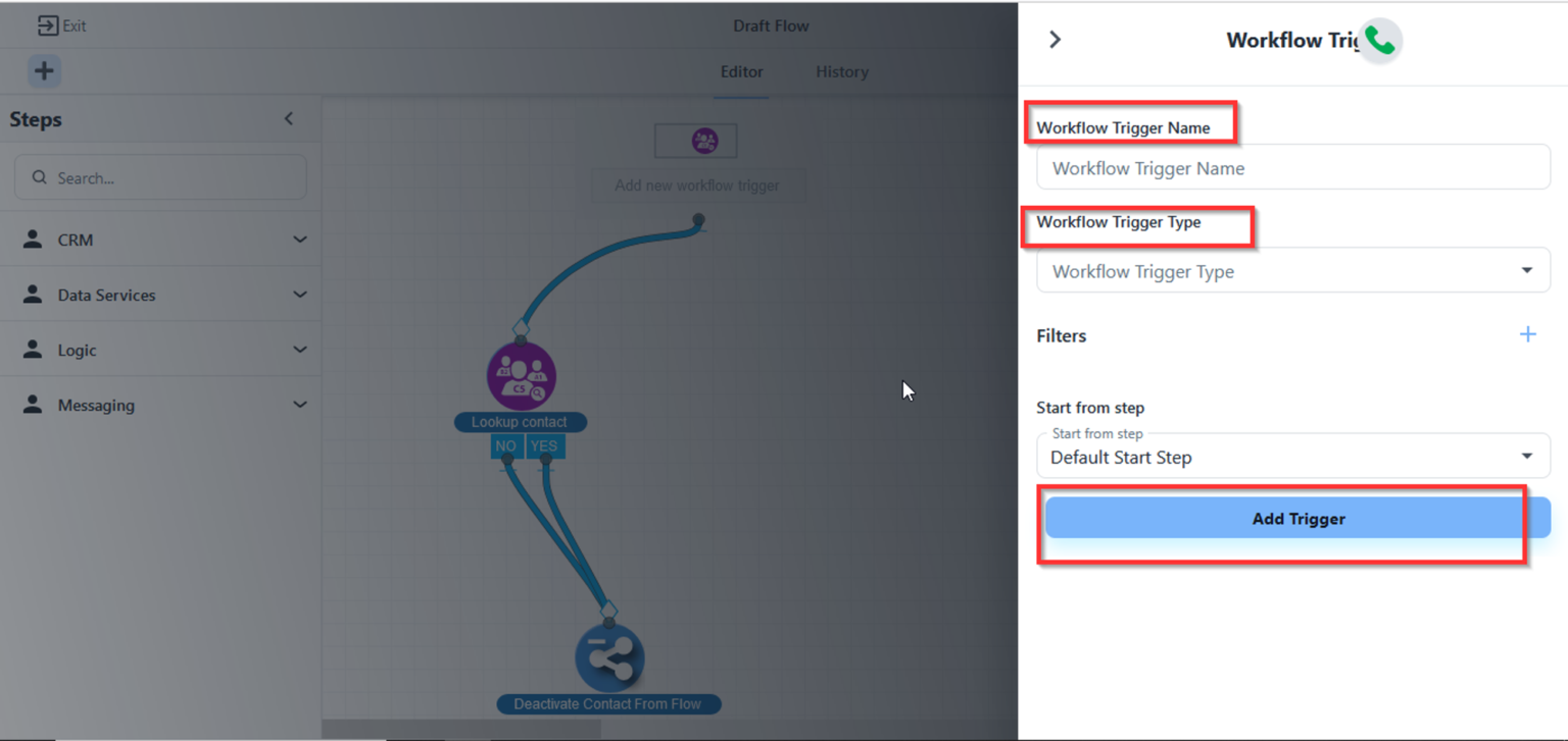 How to change/set a trigger of a flow?(Updated) – CRM Help Docs